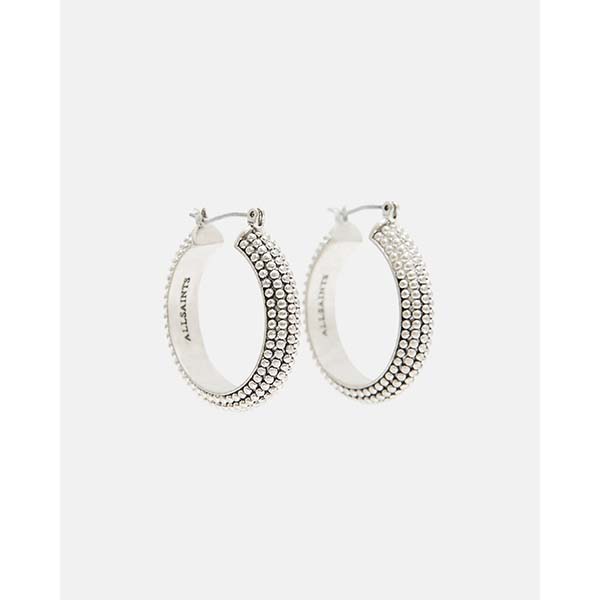 Allsaints Australia Womens Sinead Ball Hoop Earring Silver AU54-741